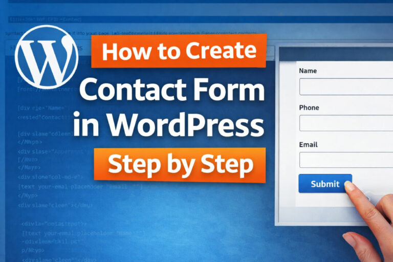 How to Create a Contact Form in WordPress Using Contact Form 7